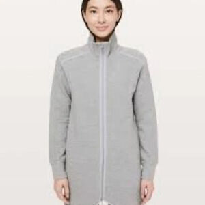 Lululemon On Repeat Jacket Heathered Core Light Grey  4